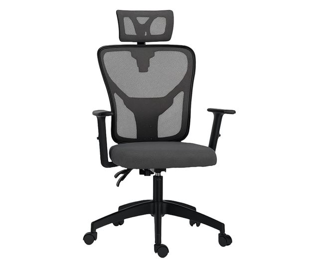 Állítható Irodai Szék, 66x61x106-116cm, Sötétszürke