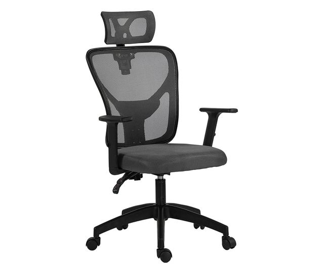 Állítható Irodai Szék, 66x61x106-116cm, Sötétszürke