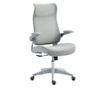 Ergonomikus irodai szék állítható karfákkal és fejtámlával, szürke
