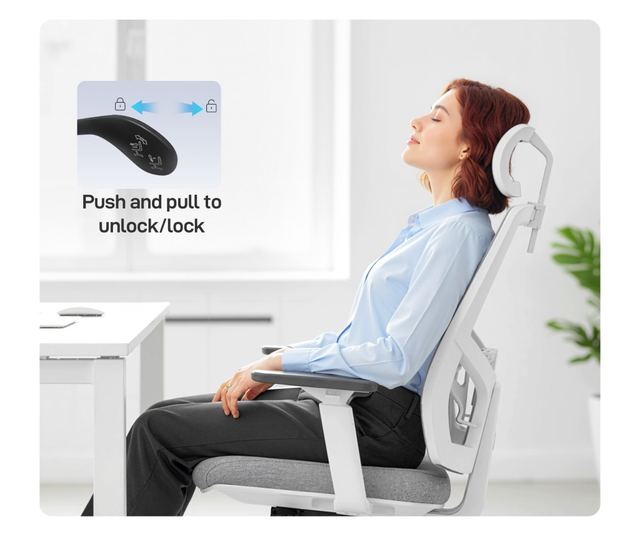 Ergonomikus és légáteresztő irodai szék 4D dinamikus deréktámasszal, 64,5x62,5x112-122 cm, többszínű