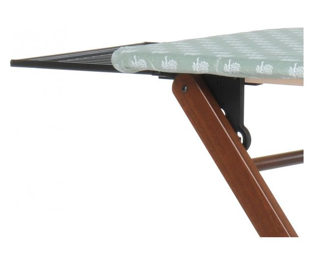 Foppapedretti vasalódeszka polccal, ASSAI, 123x50 cm, tömör bükkfa szerkezet, állítható magasságú, összecsukható, ruhatartó polc