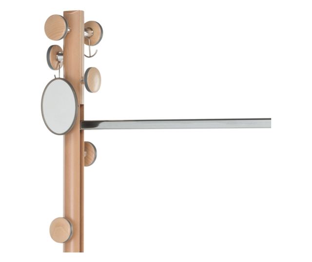 Bővíthető ruhaállvány, Foppapedretti, ESPANSIVA LUX, Natúr fa