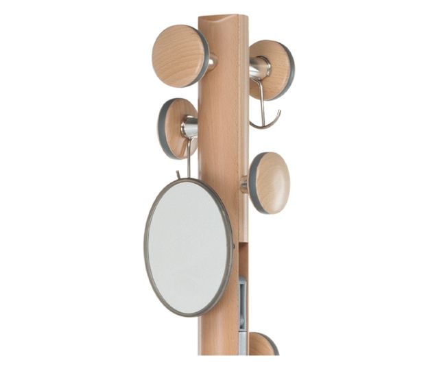 Bővíthető ruhaállvány, Foppapedretti, ESPANSIVA LUX, Natúr fa