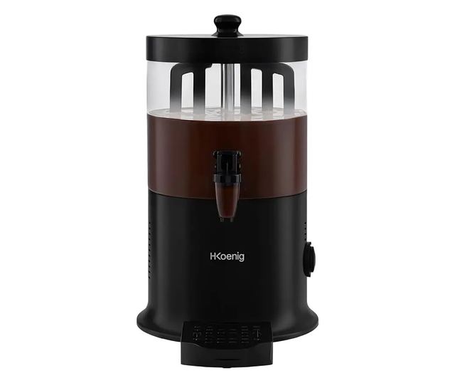 H.Koenig Forró Csokoládé Adagoló Mixer, 6 Liter, Fekete