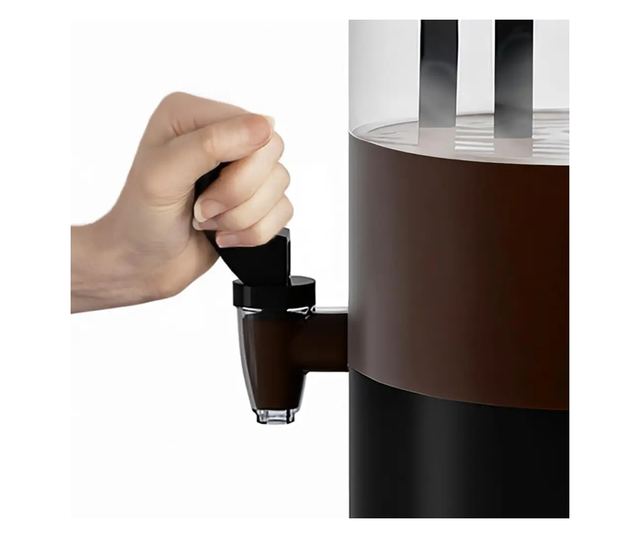 H.Koenig Forró Csokoládé Adagoló Mixer, 6 Liter, Fekete