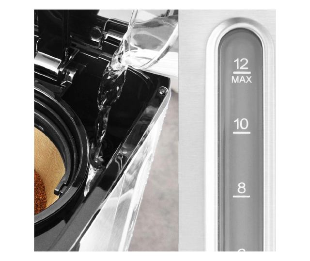 Programozható Kávéfőző, Gastroback, Essential, 12 csésze, Fekete