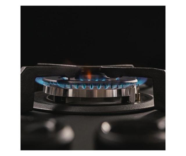 Cecotec beépíthető gázfőzőlap, Bolero Squad G, 29 cm, 1 WOK égő 3.4 kW, 1 félgyors égő 1.8 kW, öntöttvas rács, forgókapcsolók el