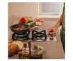 Cecotec beépíthető gázfőzőlap, Bolero Squad G, 29 cm, 1 WOK égő 3.4 kW, 1 félgyors égő 1.8 kW, öntöttvas rács, forgókapcsolók el