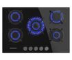 Cecotec Bolero Squad G beépíthető gázfőzőlap, 5 égős, 3.5 kW WOK égő, 75 cm, fekete