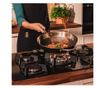 Cecotec Bolero Squad G beépíthető gázfőzőlap, 5 égős, 3.5 kW WOK égő, 75 cm, fekete