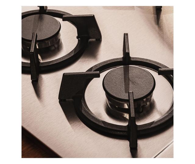 Cecotec Bolero Squad G beépíthető gázfőzőlap, 58 cm, 4 égős, inox, 8 kW