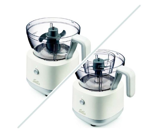 Solis elektromos multifunkcionális aprító, Multi Chopper, 1 liter/150 ml űrtartalom, 2 edény, 2 pengés feltét, durva aprítás/dar