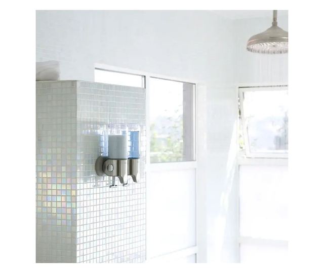 Simplehuman Twin Folyékony Szappanadagoló, 2x444 ml, Rozsdamentes Acél