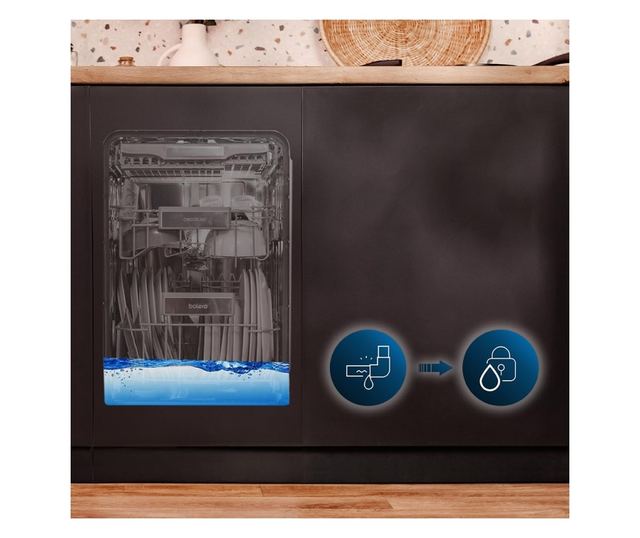 Beépíthető mosogatógép, Cecotec, Bolero Aguazero, 11 teríítés, rozsdamentes acél