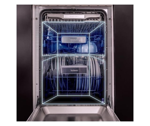 Beépíthető mosogatógép, Cecotec, Bolero Aguazero, 11 teríítés, rozsdamentes acél