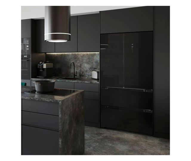 Cecotec Bolero CoolMarket French Door Side-by-Side hűtőszekrény, 510 liter, Fekete