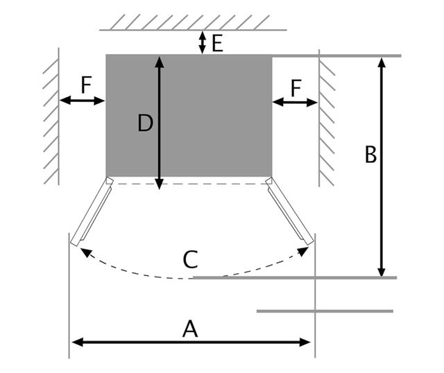 Cecotec Bolero CoolMarket French Door Side by Side hűtőszekrény, 510 liter, rozsdamentes acél