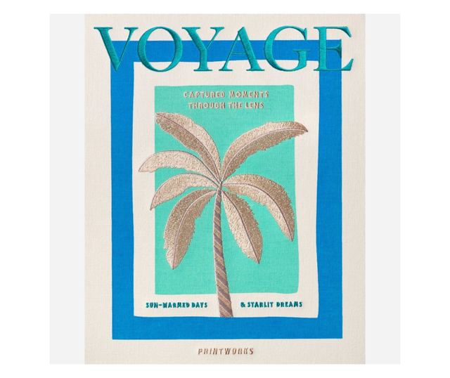 Héimzett fotóalbum, 60 fotó 10 x 15 cm, Printworks, Voyage, Beige