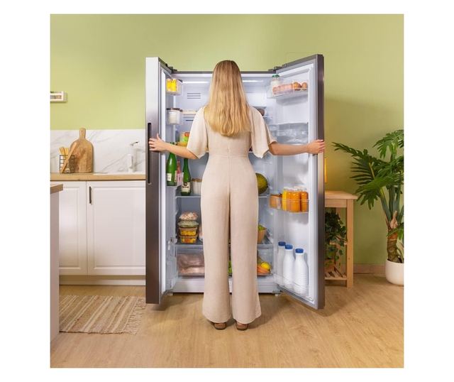 Cecotec Bolero CoolMarket 559L Side-by-Side No Frost Hűtőszekrény - Antracit