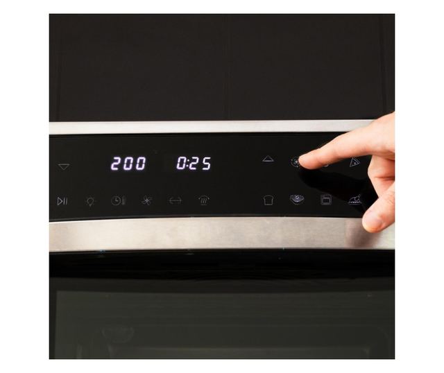 Cecotec Bake&Fry konvekciós elektromos sütő, 30 liter, állítható hőmérséklet max. 230°C, 9 előre beállított program, 3 tálcapozí