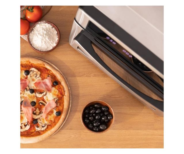 Cecotec Bake&Fry konvekciós elektromos sütő, 30 liter, állítható hőmérséklet max. 230°C, 9 előre beállított program, 3 tálcapozí