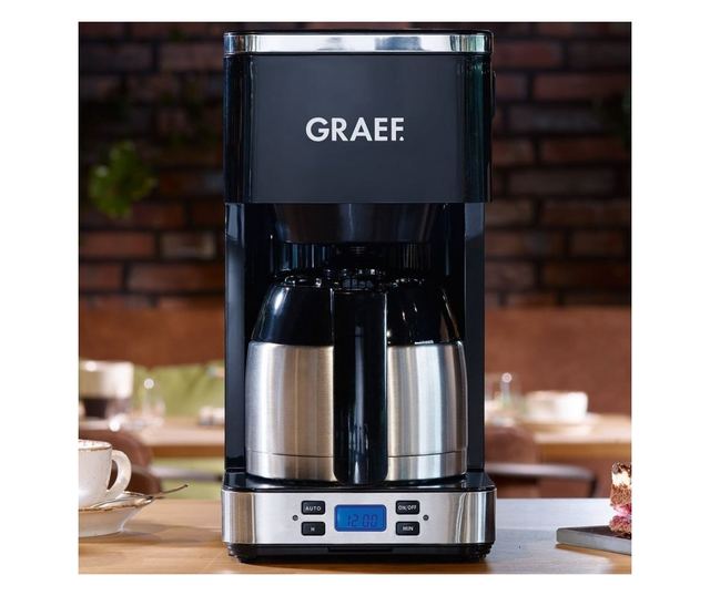 Graef Programozható Kávéfőző, FK512, 8 Csésze, Fekete