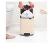 Pedálos szemetes, Brabantia, Bo Pedal Bin, 7 liter, 1 rekesz, Bézs