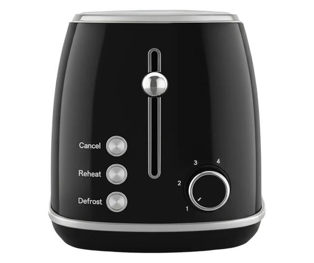 Retro S Kenyérpirító, Sweiss, 2 szeletes, Fekete