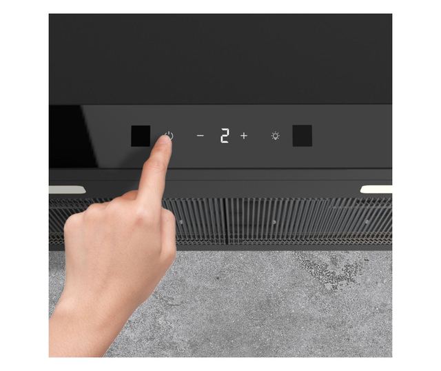 Cecotec Bolero Flux TT Fali Páraelszívó, 60 cm, A++ Osztály, 413,3 m³/h, Fekete