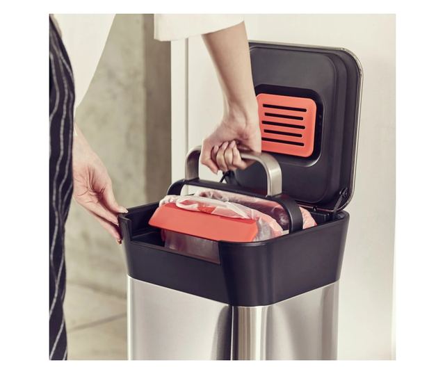 Pedálos szemetes, Joseph Joseph, Titan Slim, 20 liter, 1 rekesz, rozsdamentes acél