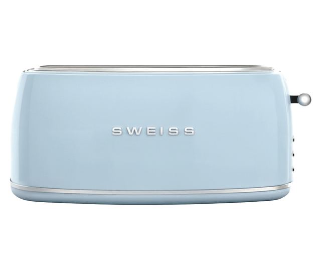 Retro Kenyérpirító, Sweiss, 2 szeletes, pasztellkék