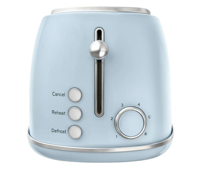 Retro Kenyérpirító, Sweiss, 2 szeletes, pasztellkék