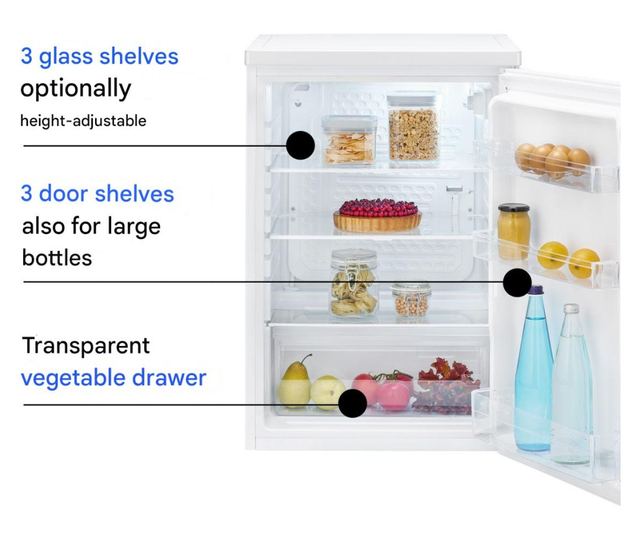 Mini hűtőszekrény, Bomann, 126 liter - Inox