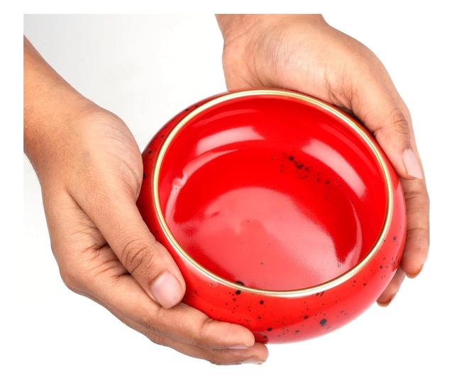 Belle Vous Kerámia Tálkészlet, 6 db, 300 ml, Desszert/Tészta/Leveses Tál, 12,5 x 5 cm, Többszínű