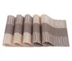 6 db Alátét Készlet, Belle Vous, PVC, Téglalap alakú, Hőálló, Csúszásmentes és Mosható, 30 x 44,5 cm, Barna