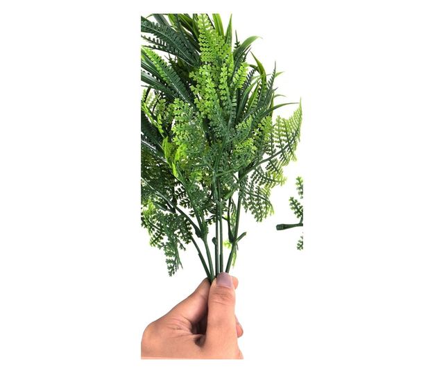 Belle Vous 6 db Műnövény, 35 x 29 cm, Páfrány és Levelek, Természetes Megjelenés, UV-álló, Műanyag, Dekorációhoz