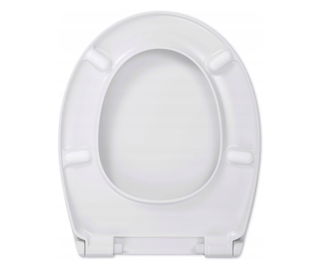 Capac WC Hamberger, Soft-Close, 44.5x37 cm, Alb - 3