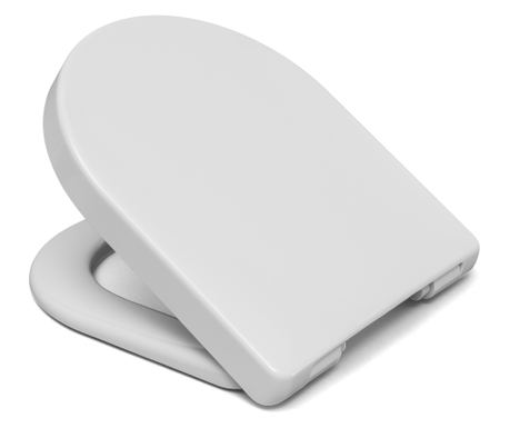 WC ülőke Hightech kompatibilis Grohe Serel, Soft-Close, Antibakteriális, Duroplast, Rozsdamentes acél rögzítés