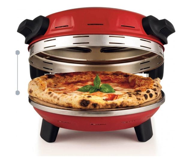 Elektromos pizzasütő Ariete "Pizzeria Gourmet" 0934/00, 1500W, 32 cm, Akár 400C, 5 szint, , Piros