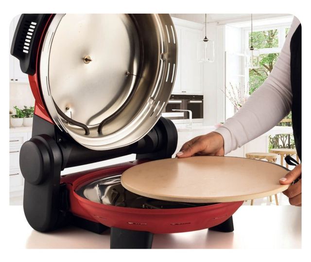 Elektromos pizzasütő Ariete "Pizzeria Gourmet" 0934/00, 1500W, 32 cm, Akár 400C, 5 szint, , Piros