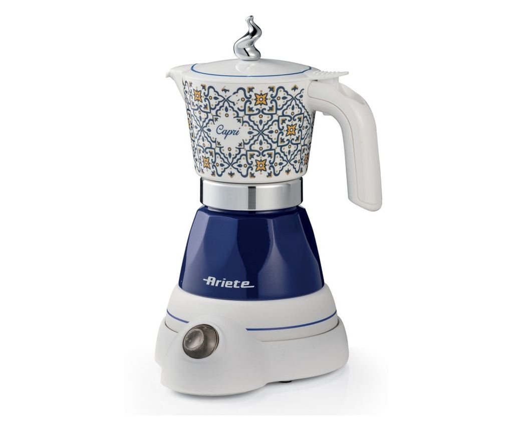 Ηλεκτρική Μπρίκι Ariete Moka Vintage Capri 1358/1C, 400W, 4 Φλιτζάνια, Ασύρματη Χρήση, Περιστρεφόμενη Βάση 360 Μοιρών, Λευκό - 3