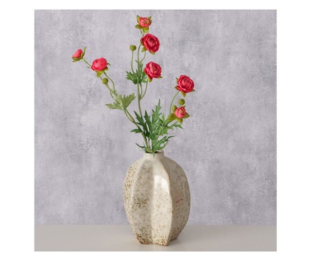 Arquette kerámia váza, bézs, 12x17 cm