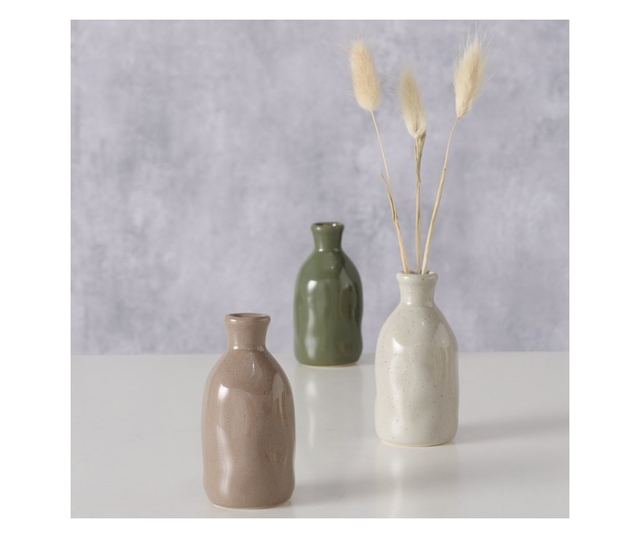 Mylana kerámia váza, Színes, 4x8 cm