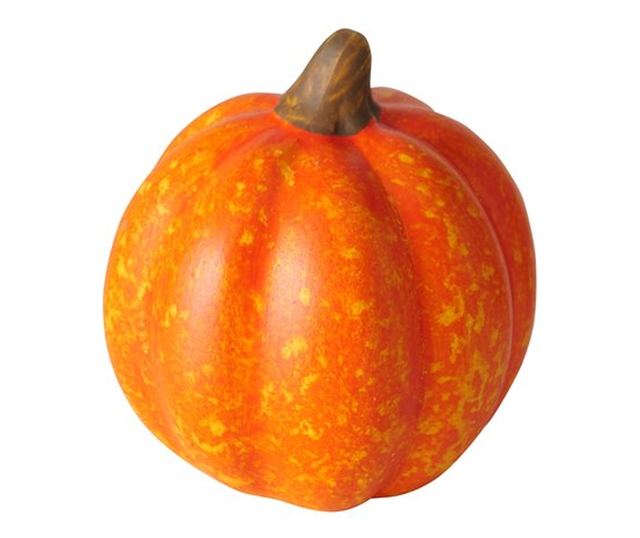 Kerámia cukkini dekoráció, 5,5x6,5 cm