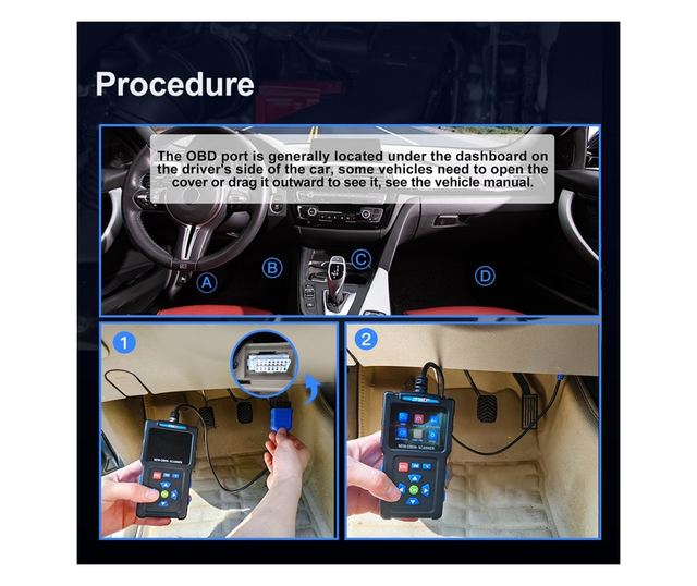 Scanner OBD2 Universal JFIND JF700, Cititor de Coduri de Eroare ale Motorului, Instrument de Diagnosticare CAN pentru Toate Vehi