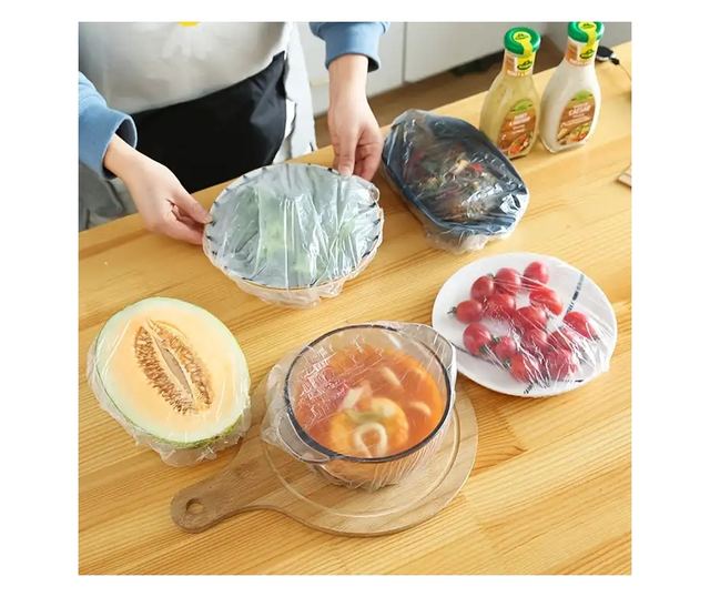 100 db átlátszó, kupak típusú eldobható zacskó ABYZ®™