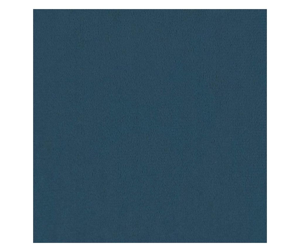 Боксспринг легло с матрак, тъмносиньо, 100x200 см, кадифе - 7