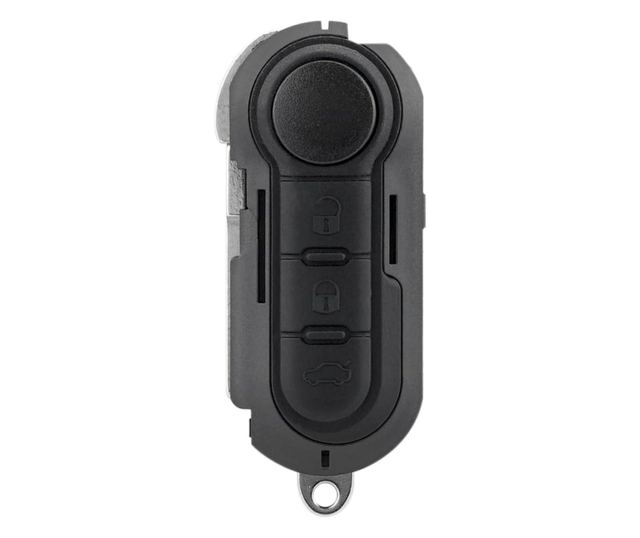 Programozható, teljes autókulcs 433MHz, 3 gomb, ID46 chip, kompatibilis a Fiat 500L, Ducato, Bravo, Iveco Daily, Peugeot Boxer m