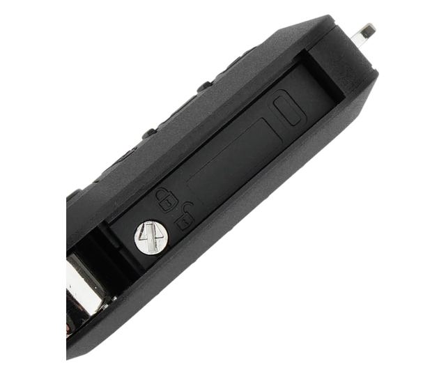 Programozható, teljes autókulcs 433MHz, 3 gomb, ID46 chip, kompatibilis a Fiat 500L, Ducato, Bravo, Iveco Daily, Peugeot Boxer m