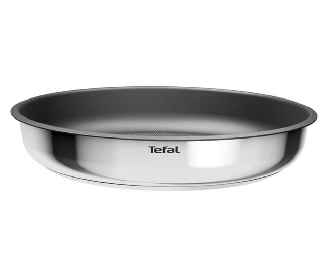 Tefal L881S504 5 részes rozsdamentes acél edénykészlet, titán tapadásmentes bevonattal, 250°C-ig sütőben használható, levehető f